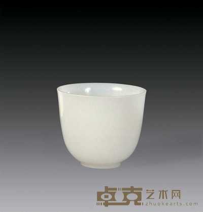 清 和田白玉杯 直径5cm